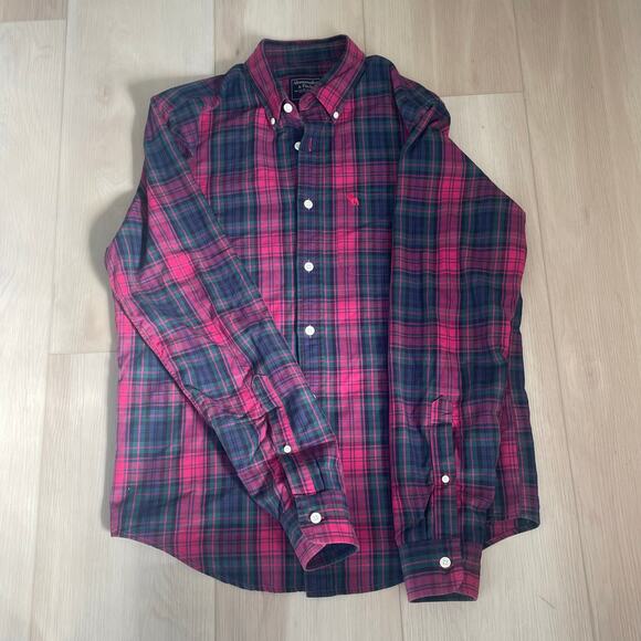 Abercrombie & Fitch Men’s Button-Down Preppy  Plaid Shirt Size Large - Picture 9 of 9
